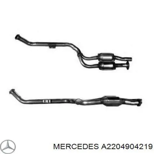 A2204904219 Mercedes Конвертор-каталізатор, правий