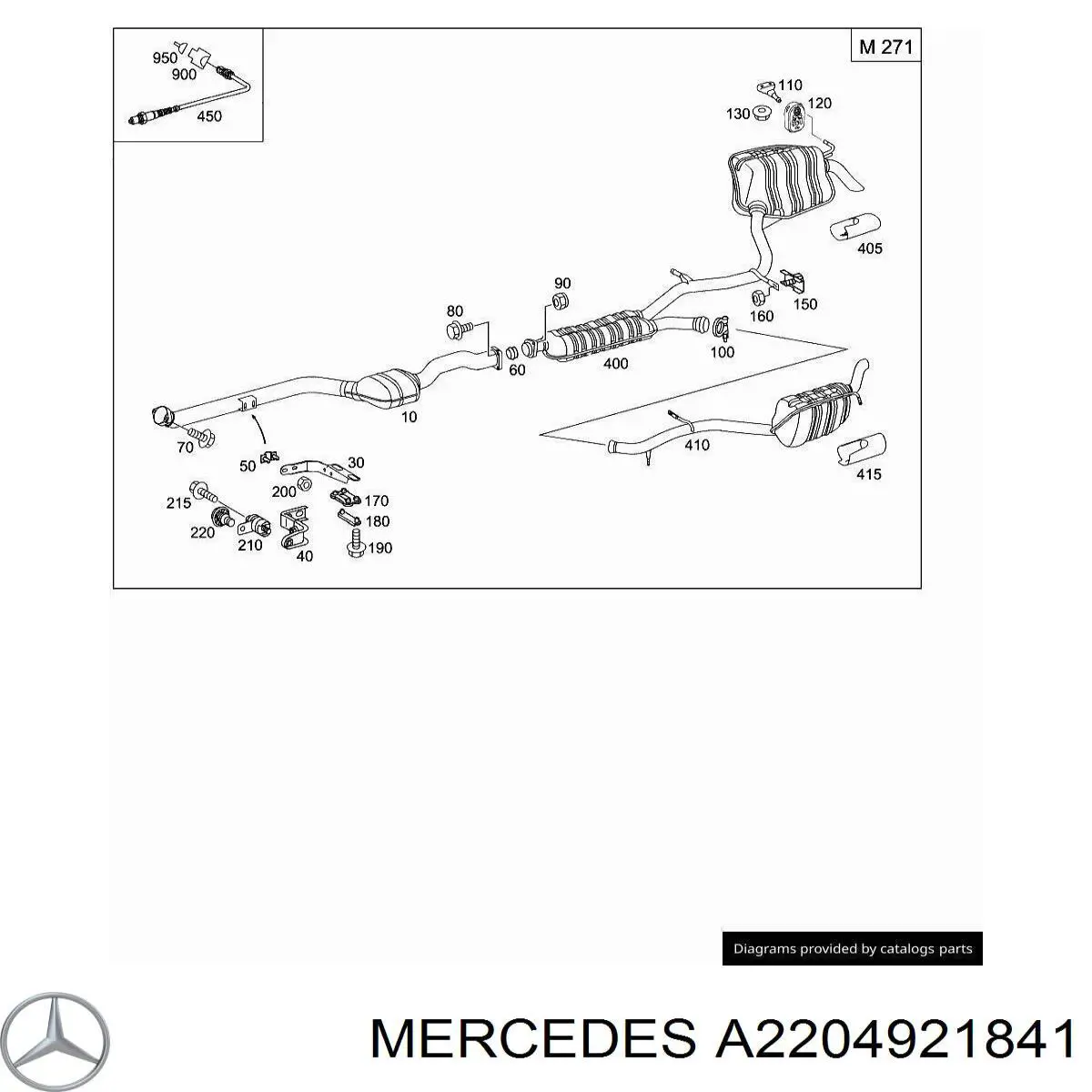 Купити A2204921841 Mercedes 