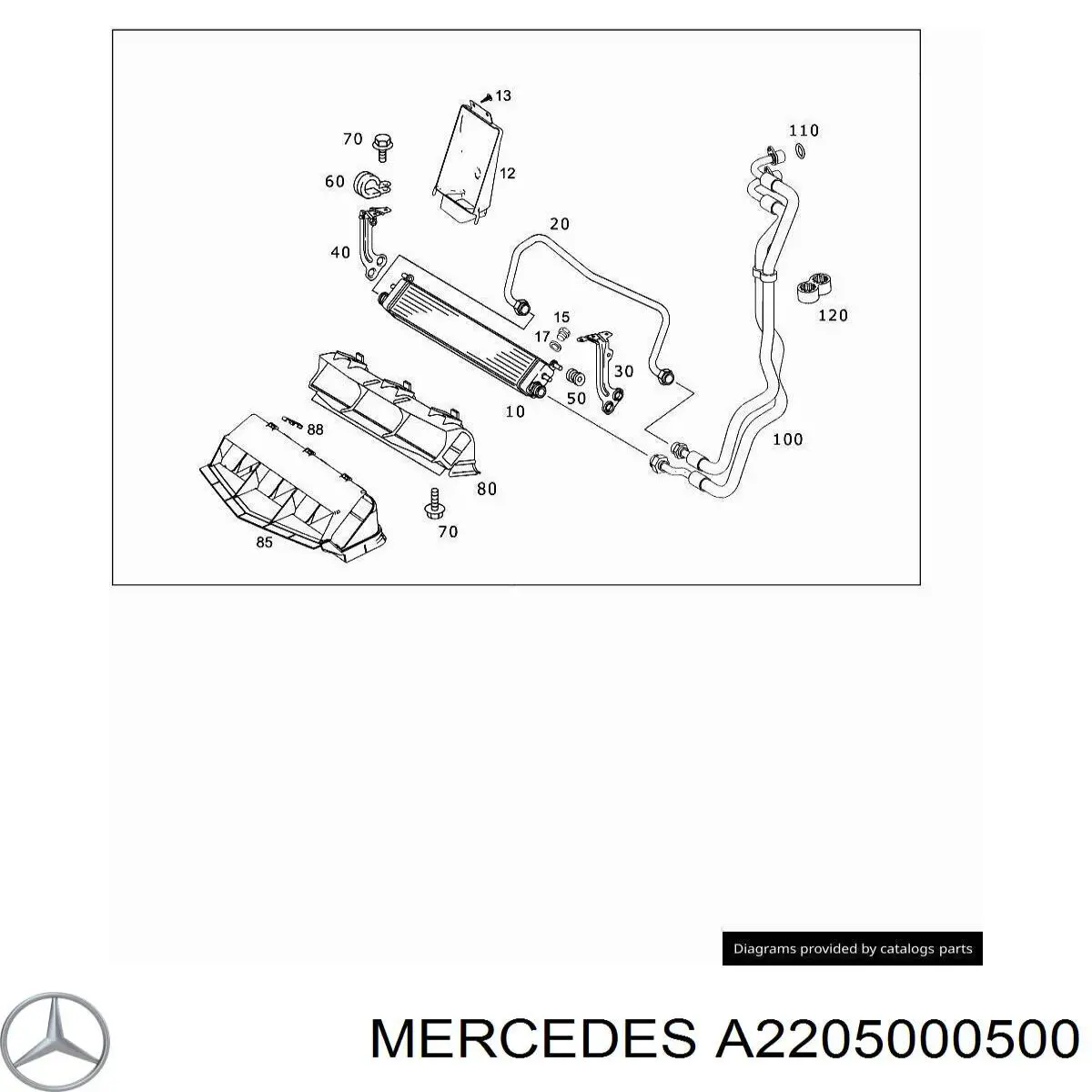 A2205000500 Mercedes Радіатор масляний