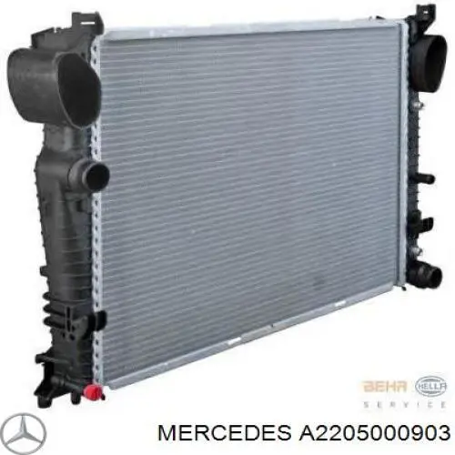 Радіатор основний Mercedes A2205000903 ціна, від 124.04 USD
