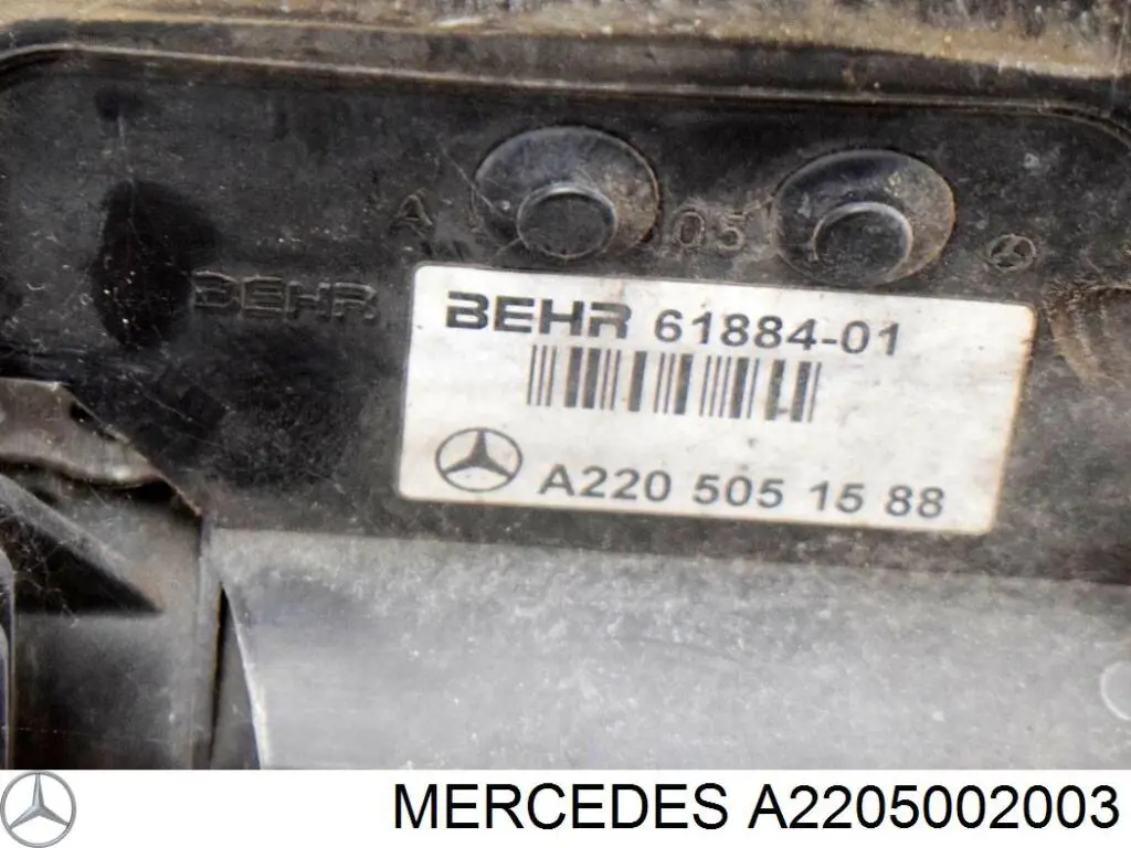 Радіатор основний Mercedes A2205002003 ціна, від 158.60 USD