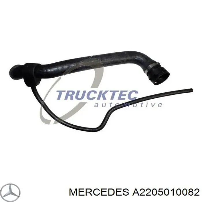 Шланг/патрубок радіатора охолодження, верхній Mercedes A2205010082 ціна, від 34.62 USD