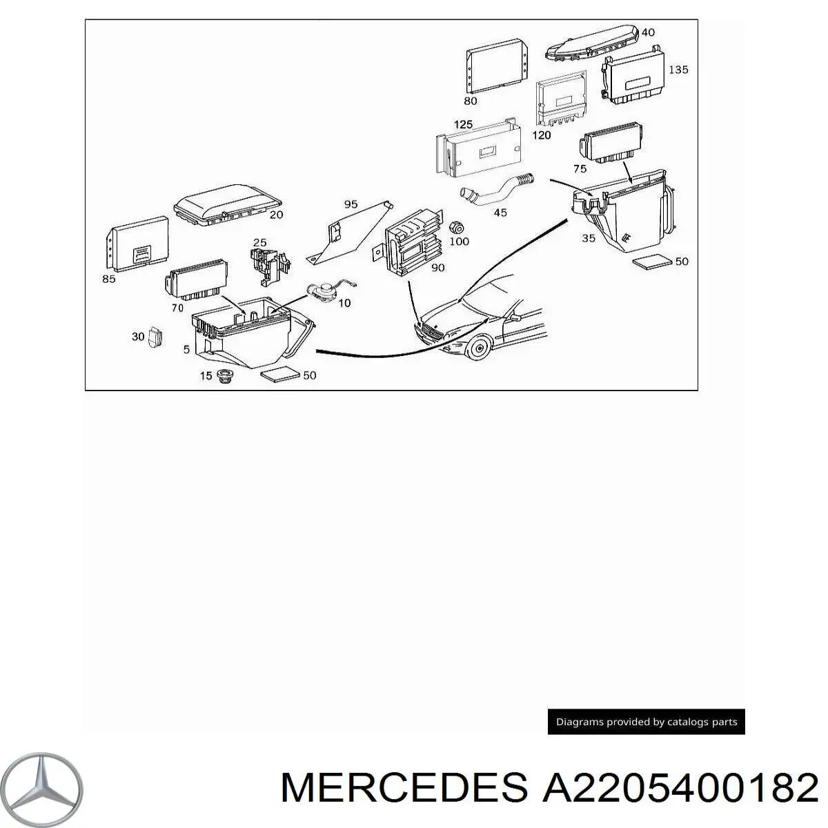 A2205400182 Mercedes 