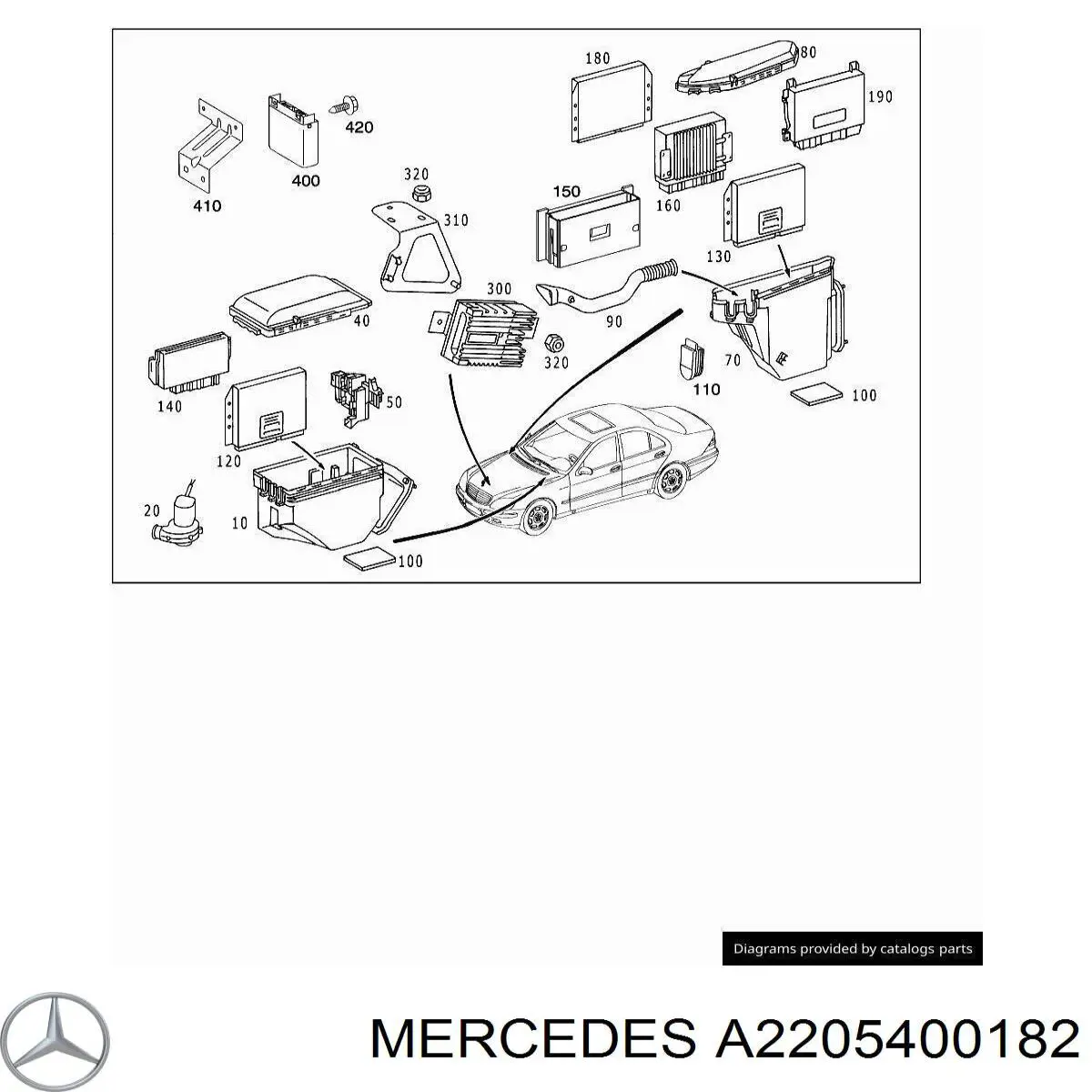  Mercedes A2205400182 ціна, від 7.48 USD