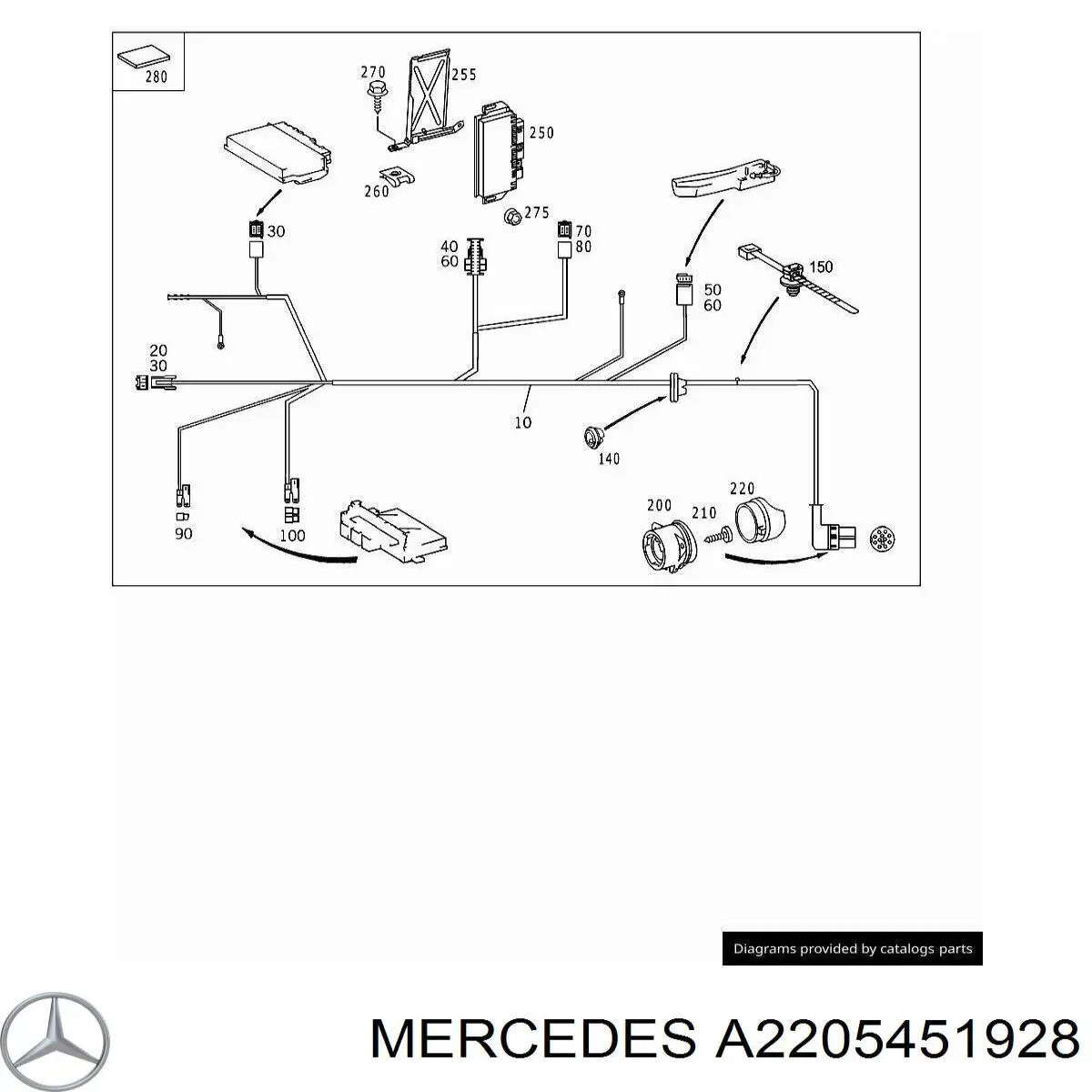 A2205451928 Mercedes 