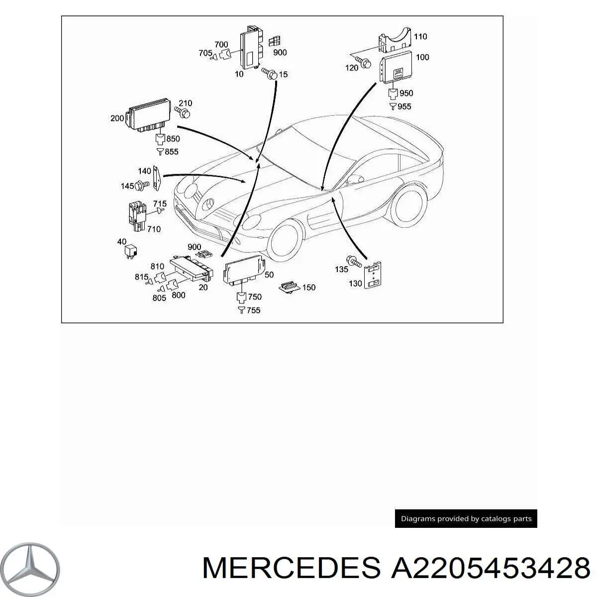 A2205453428 Mercedes 