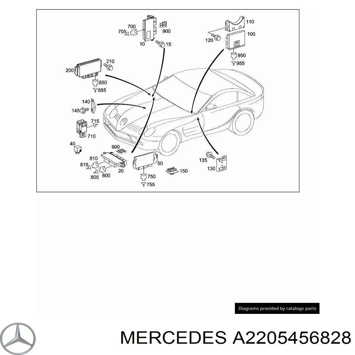  Mercedes A2205456828 ціна, від 4.72 USD