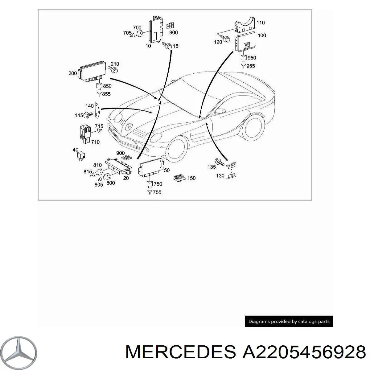 Купити A2205456928 Mercedes 