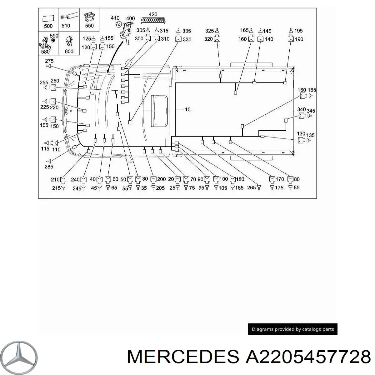 Купити A2205457728 Mercedes 