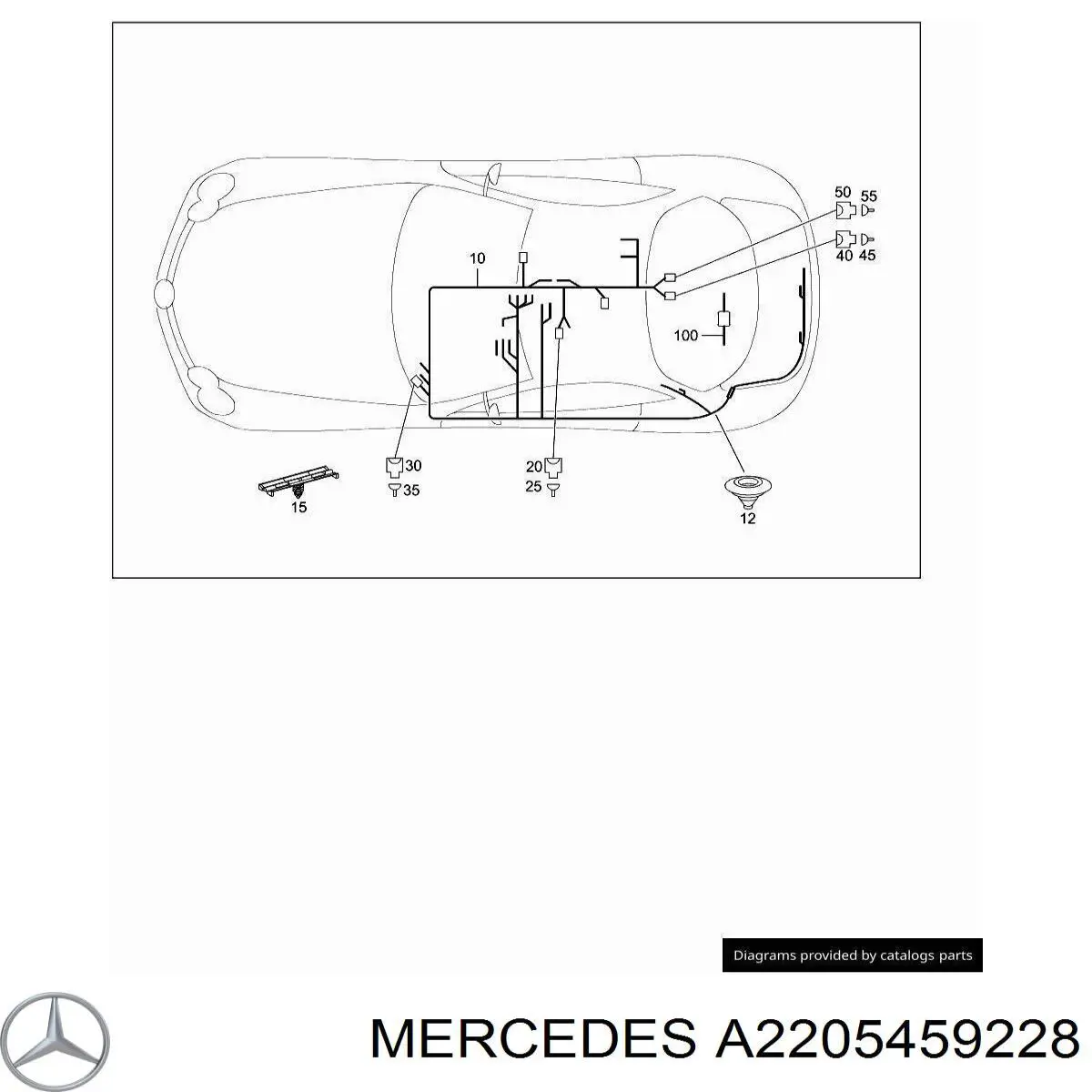  Mercedes A2205459228 ціна, від 3.70 USD