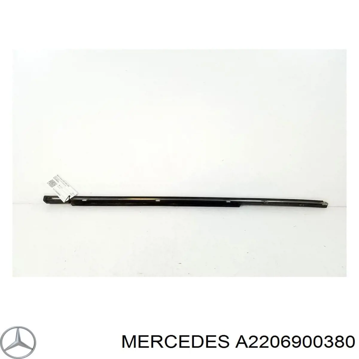 Ущільнювач скла задніх дверей лівих, зовнішній (планка) Mercedes A2206900380 ціна, від 5.07 USD