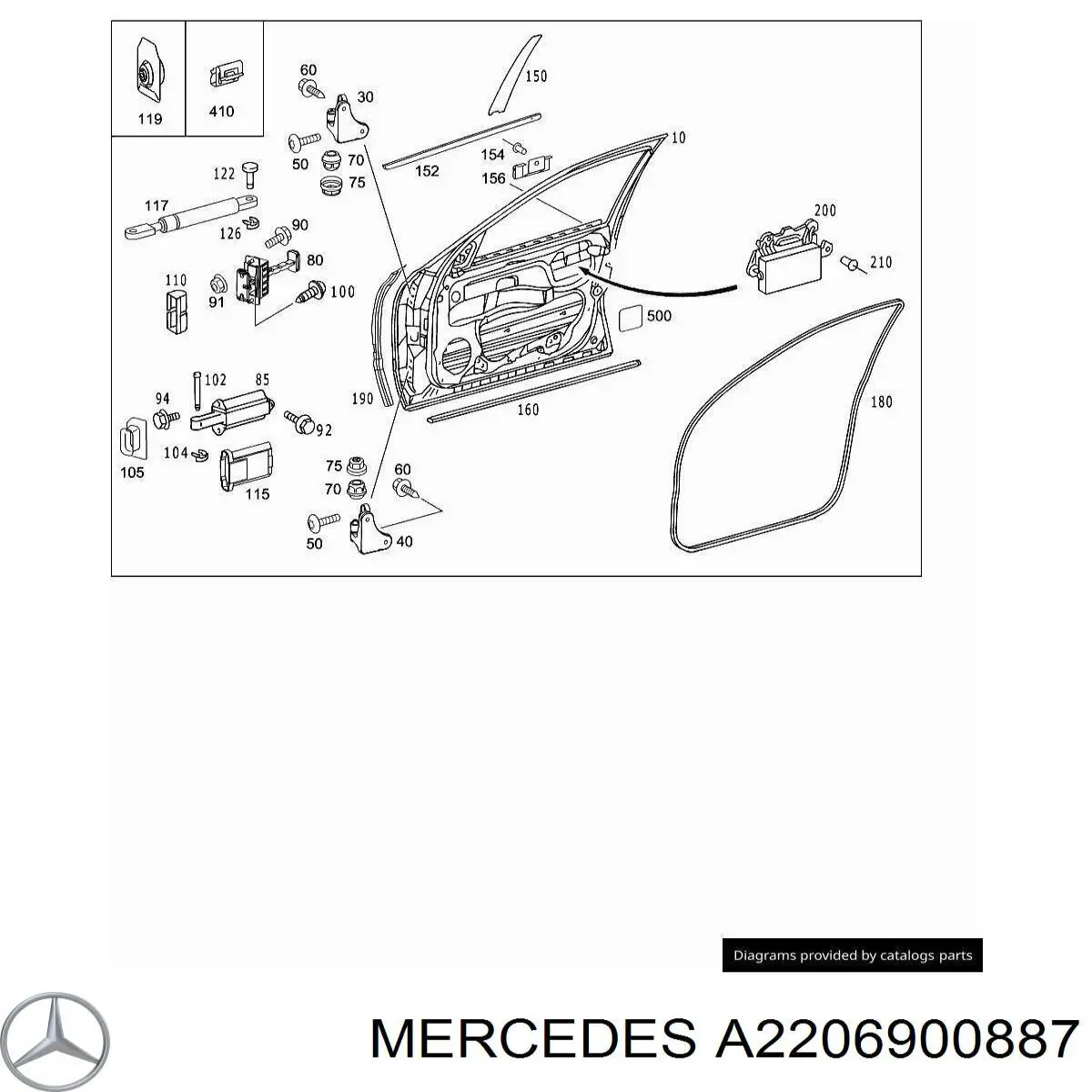 A2206900887 Mercedes 