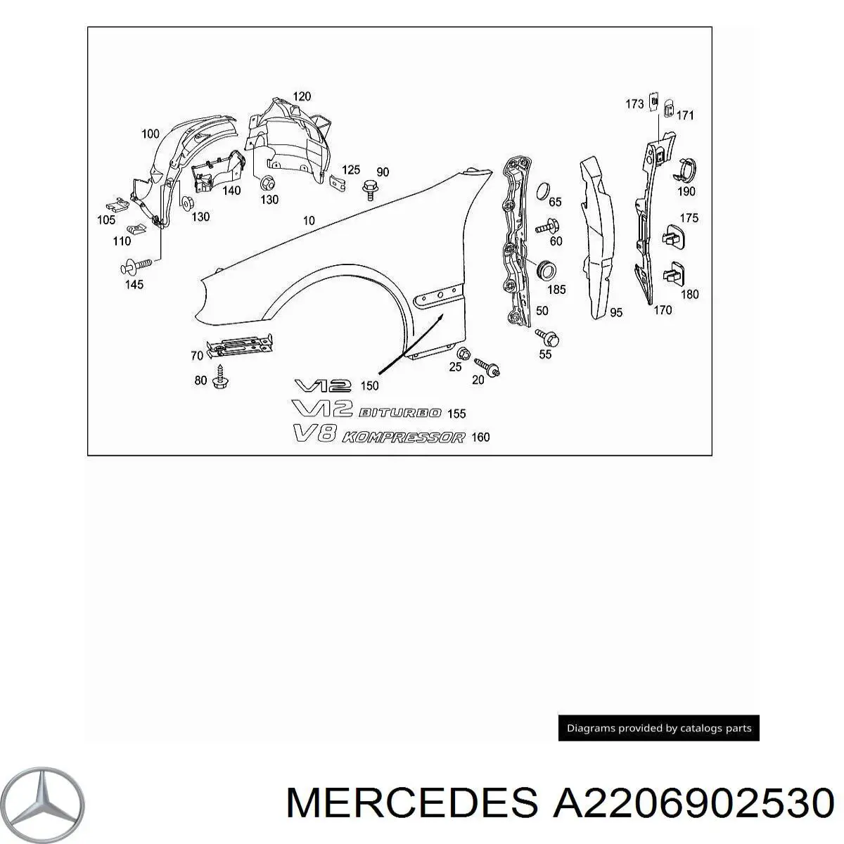 A2206902530 Mercedes 