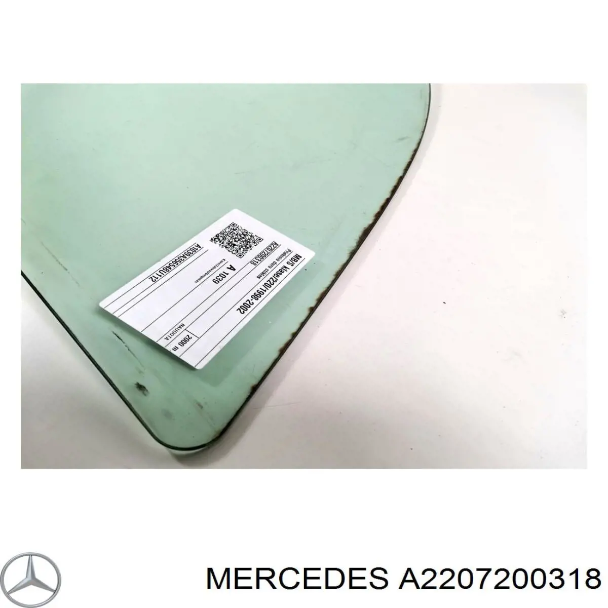 Купити A2207200318 Mercedes Скло та ущільнювачі скла вітрового правого/лівого