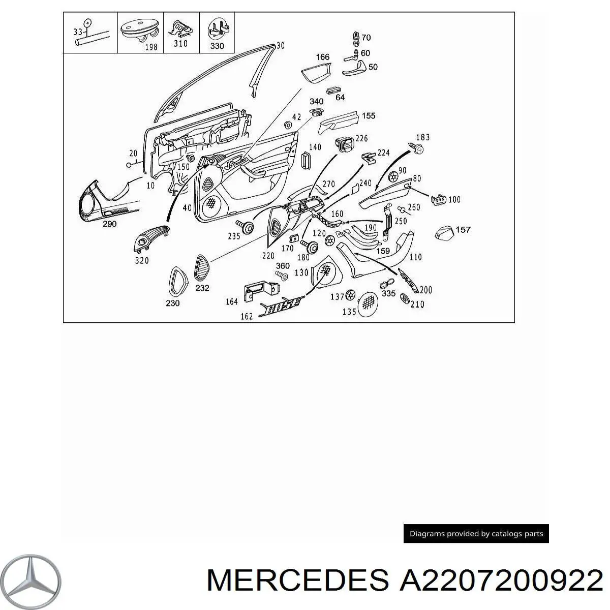 A2207200922 Mercedes 