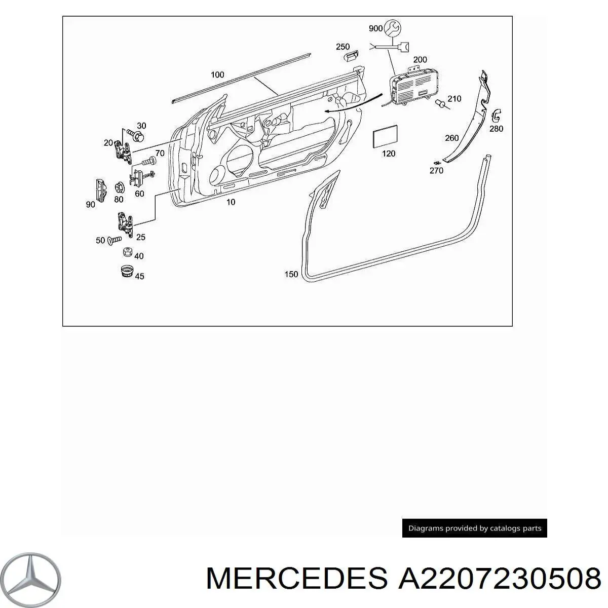  Mercedes A2207230508 ціна, від 2.53 USD