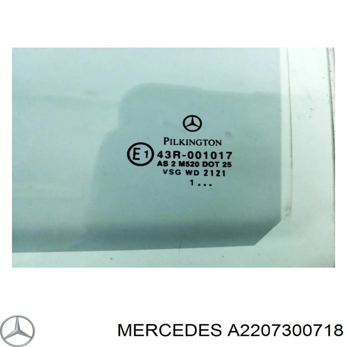 Скло задньої двері лівої Mercedes A2207300718 ціна, від 38.01 USD