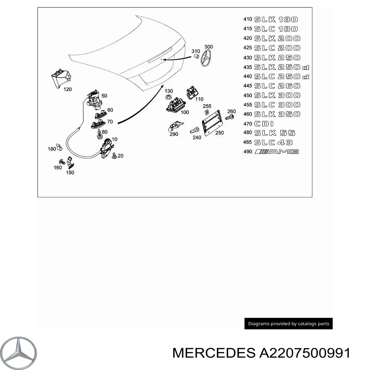  Mercedes A2207500991 ціна, від 10.95 USD