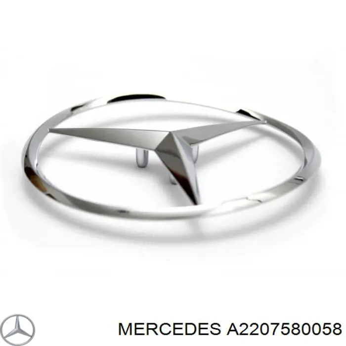 A2207580058 Mercedes емблема кришки багажника, фірмовий значок