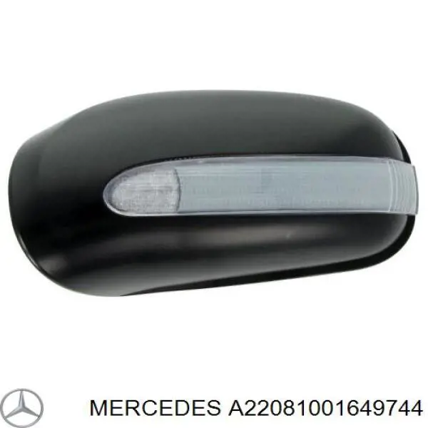 Купити A22081001649999 Mercedes Накладка/кришка дзеркала заднього виду, ліва