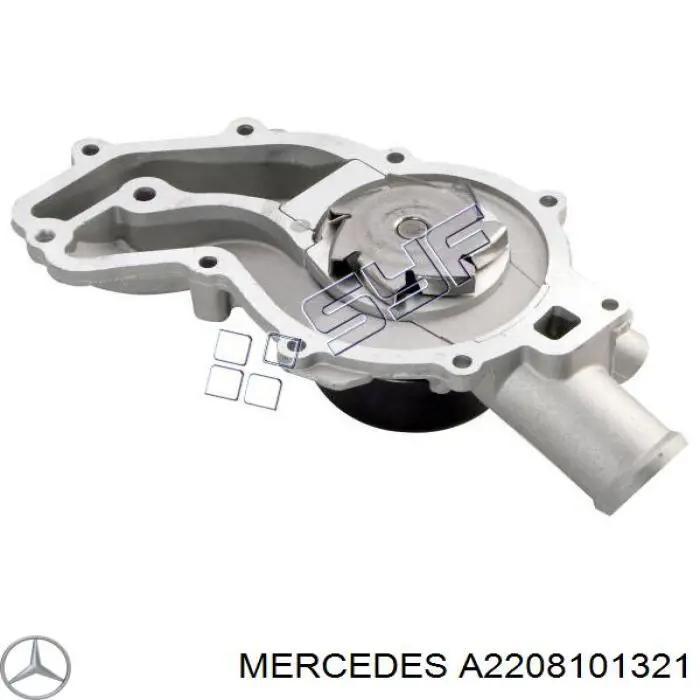 2208101321 Mercedes дзеркальний елемент дзеркала заднього виду, лівого