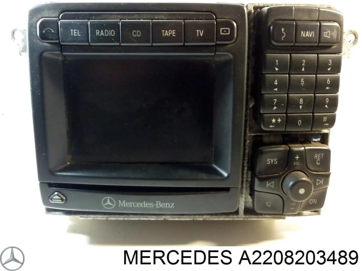 Магнітола (радіо AM/FM) Mercedes A2208203489 ціна, від 28.12 USD