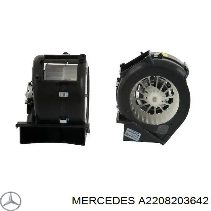 Купити A2208203642 Mercedes Двигун вентилятора пічки (опалювача салону), задній