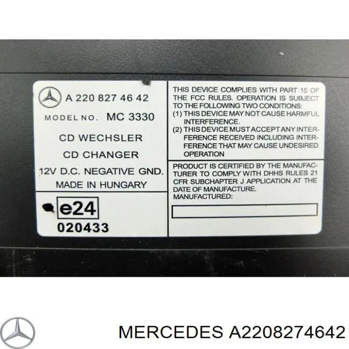 A2208274642 Mercedes 