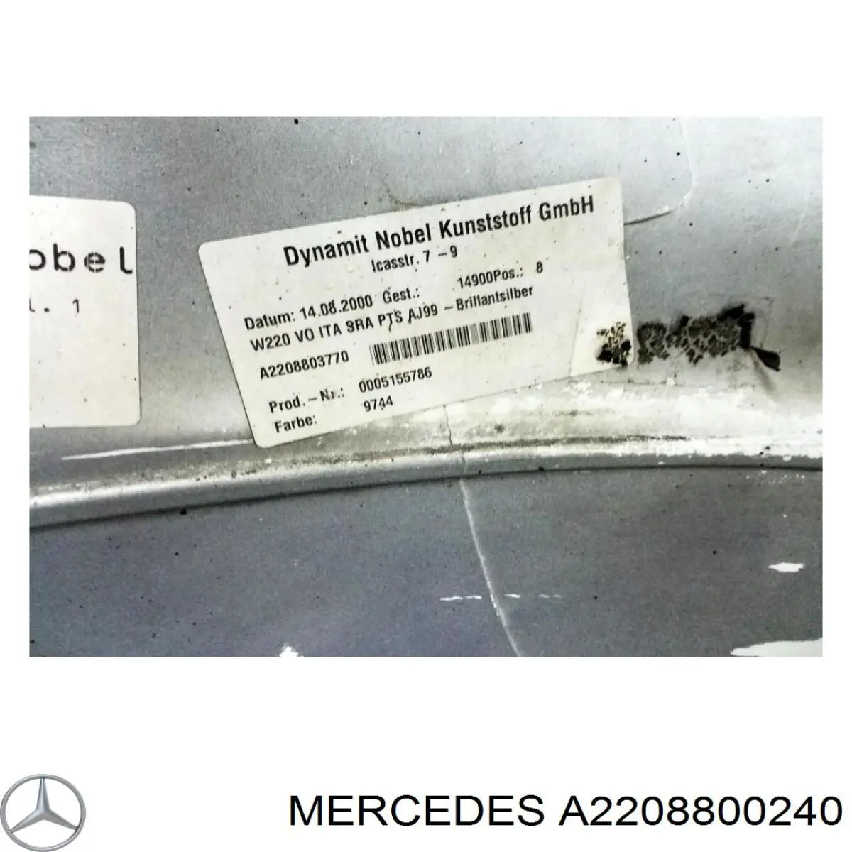 Бампер на авто Mercedes A2208800240 ціна, від  USD