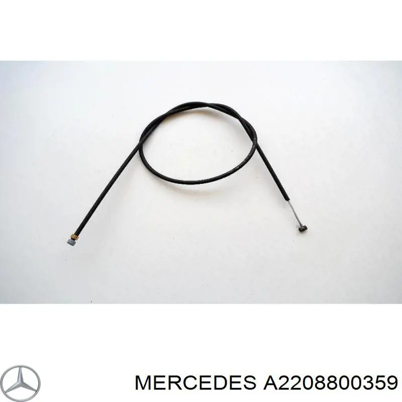 A2208800359 Mercedes Трос відкриття капота, задній