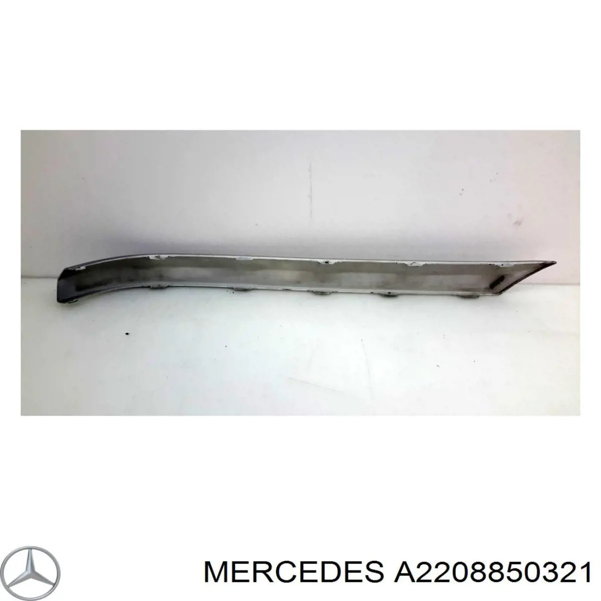 Молдинг переднього бампера, лівий Mercedes A2208850321 ціна, від 7.31 USD