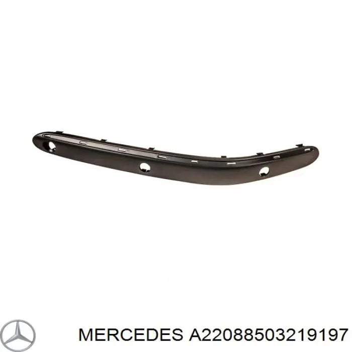 A22088503219197 Mercedes Молдинг переднього бампера, лівий