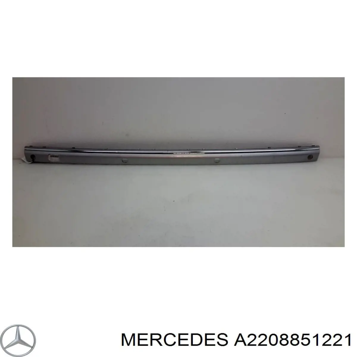 Купити A2208851221 Mercedes Накладка бампера заднього, центральна