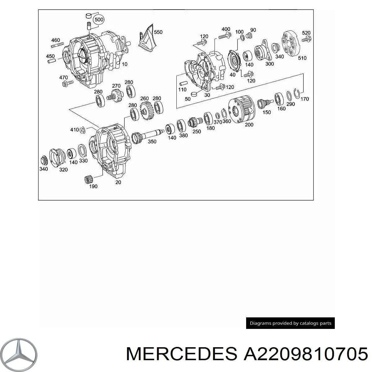 Підшипник ступиці передній, внутрішній Mercedes A2209810705 ціна, від 17.42 USD