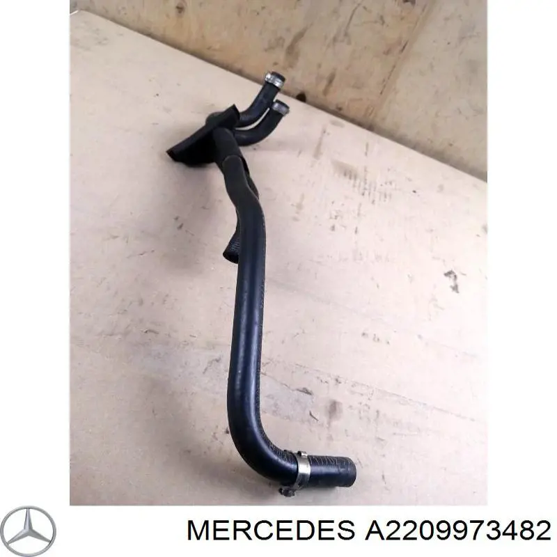 A2209973482 Mercedes Шланг ГПК, низького тиску, від рейки/механізму до бачка