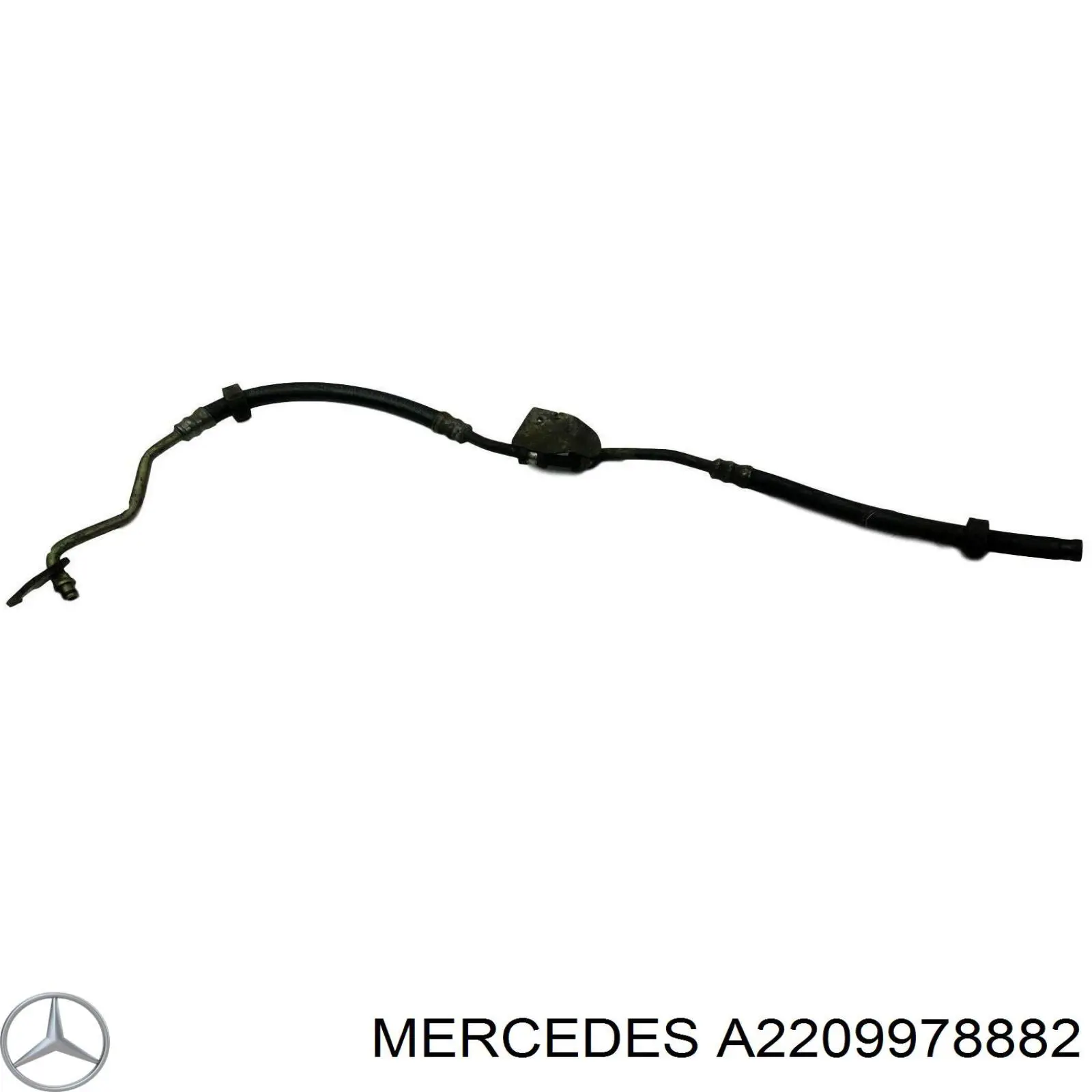 Шланг ГПК, низького тиску, від рейки/механізму до радіатора Mercedes A2209978882