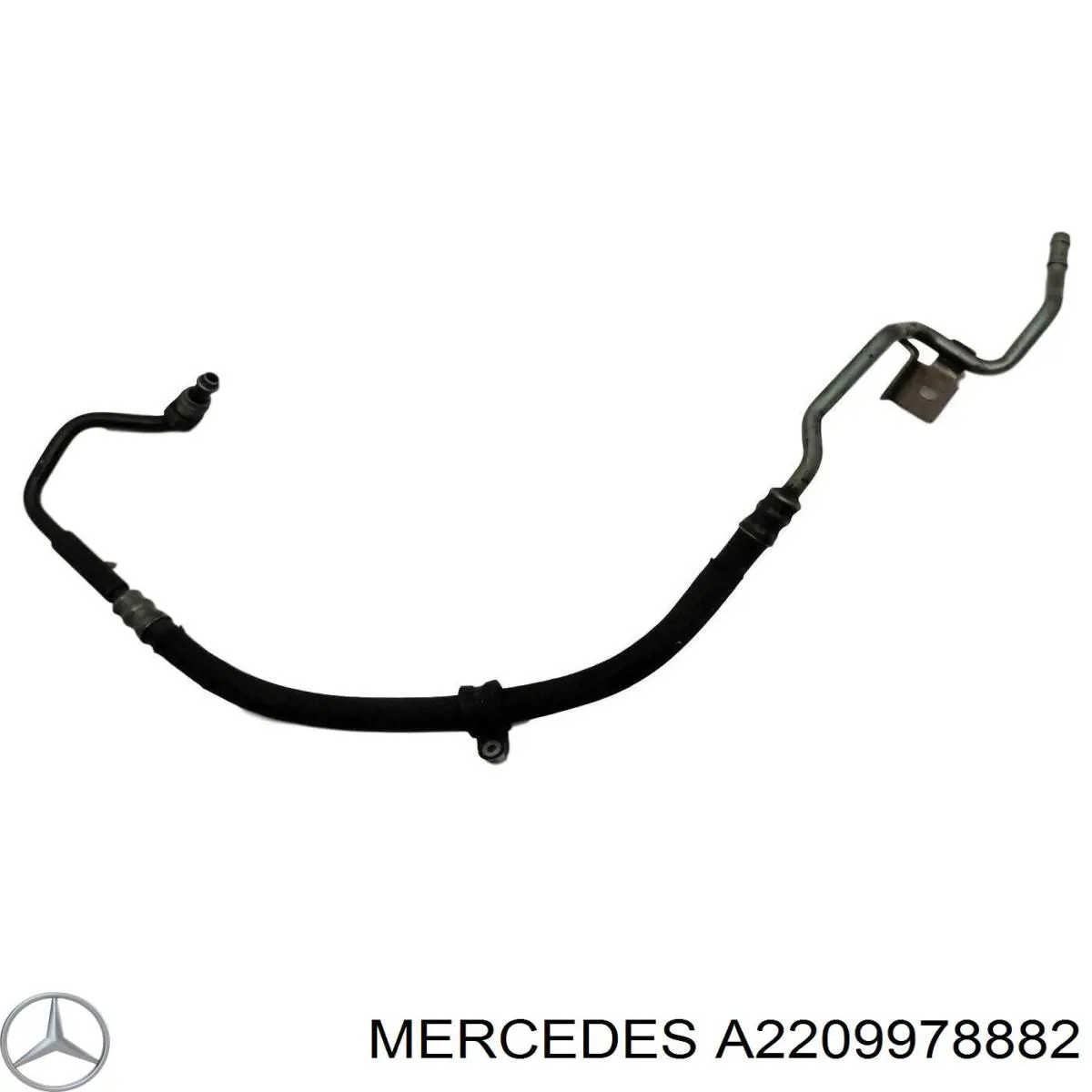 Купити A2209972652 Mercedes Шланг ГПК, низького тиску, від рейки/механізму до радіатора