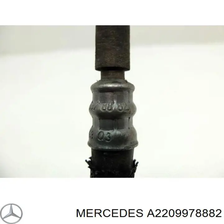Купити A2209978882 Mercedes Шланг ГПК, низького тиску, від рейки/механізму до радіатора