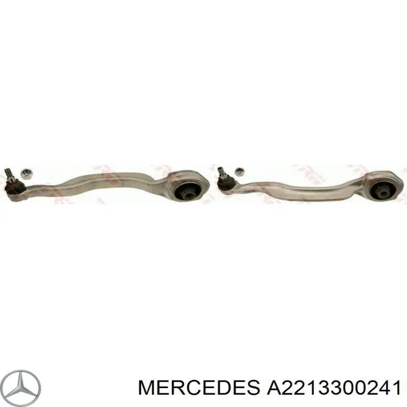 Важіль передньої підвіски нижній, правий Mercedes A2213300241 ціна, від 49.41 USD