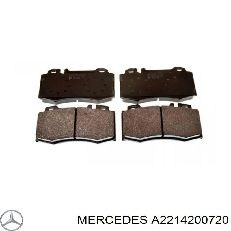 Передні тормозні колодки A2214200720 Mercedes