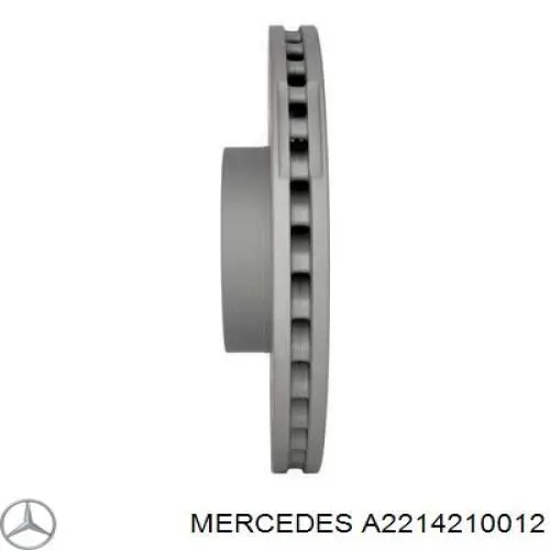 Диск гальмівний передній Mercedes A2214210012