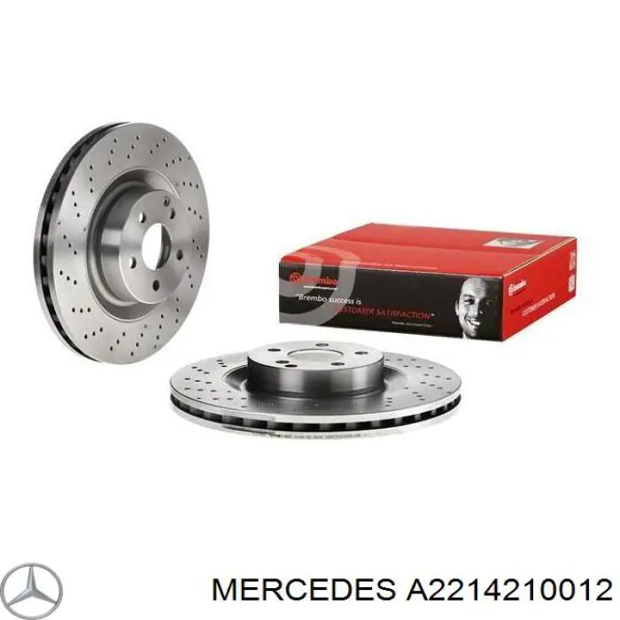 Диск переднього гальма Mercedes A2214210012 ціна, від 88.26 USD