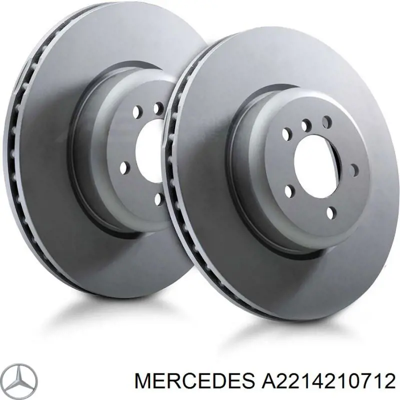 Диск переднього гальма Mercedes A2214210712 ціна, від 39.58 USD