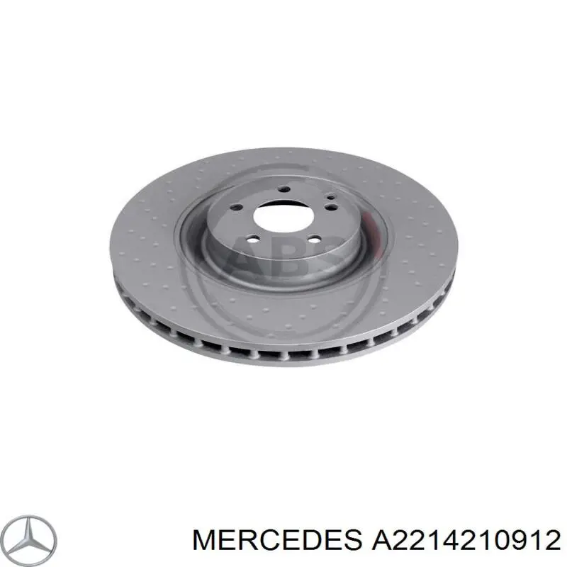 Диск переднього гальма Mercedes A2214210912 ціна, від 201.45 USD