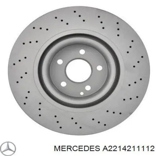 A2214211112 Mercedes диск гальмівний передній