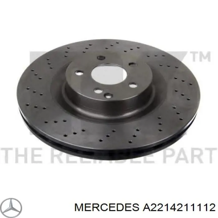 Диск переднього гальма Mercedes A2214211112 ціна, від 57.01 USD