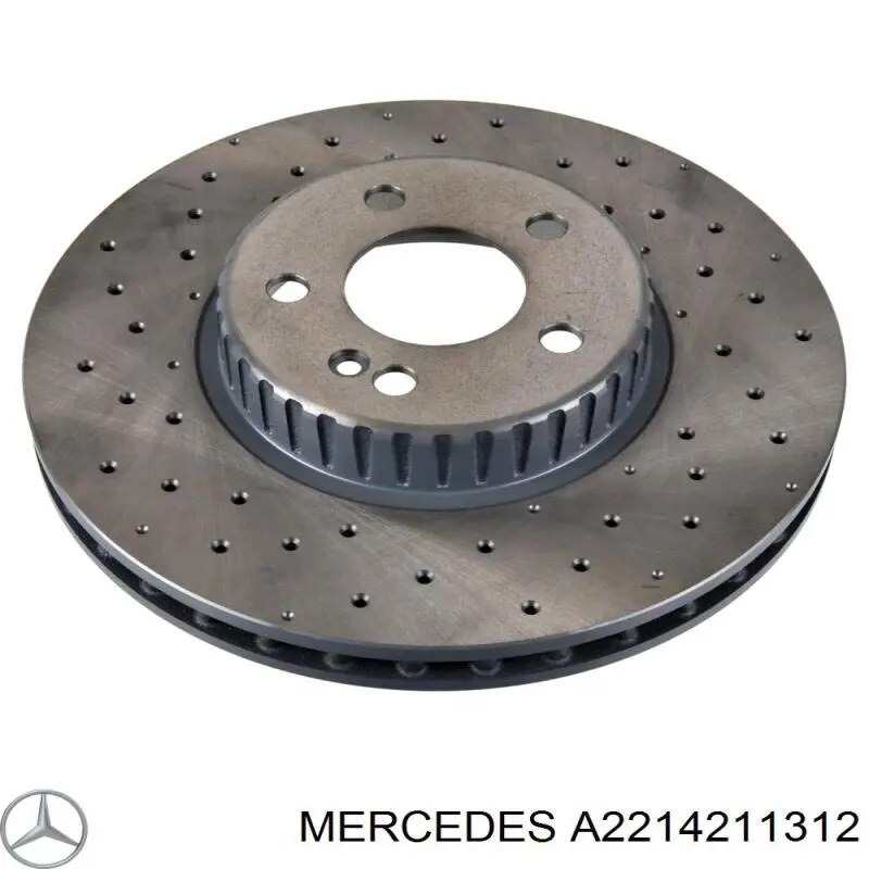 A2214211312 Mercedes диск гальмівний передній