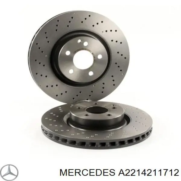 Гальмівні диски передні A2214211712 Mercedes