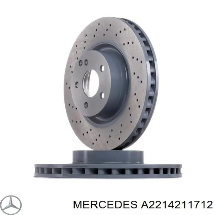A2214211712 Mercedes диск гальмівний передній