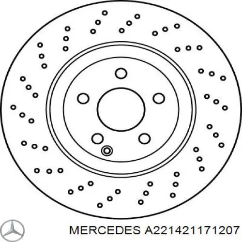 A221421171207 Mercedes Гальмо дискове переднє
